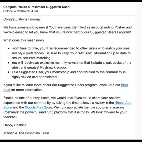 Suggested User/Posh Ambassador - Picture 2 of 3